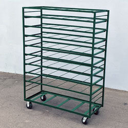 Ambula Rack DPC-22X55X74.5 PUSH RACK WITH ADJUSTABLE SHELVES - aluminum ambulance ...